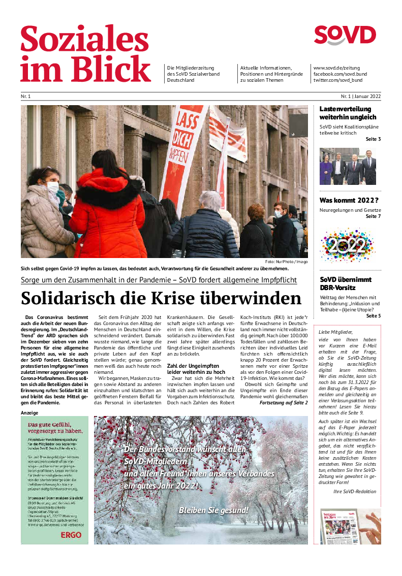SoVD-Zeitung 01/2022 (Mitteldeutschland)